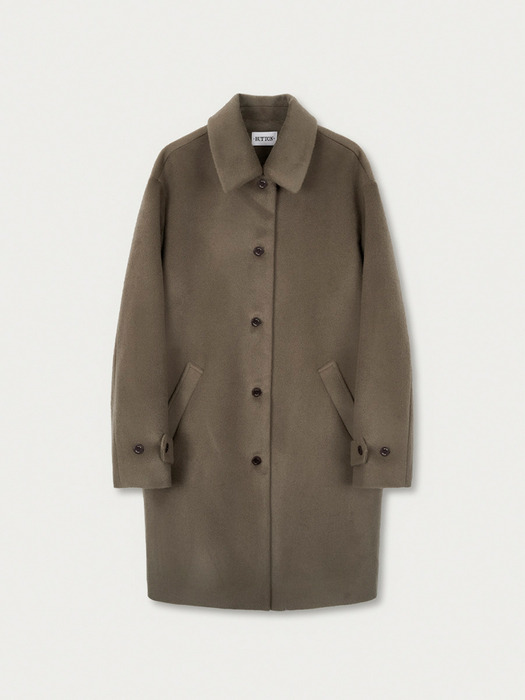 Wool Half Coat Mocha