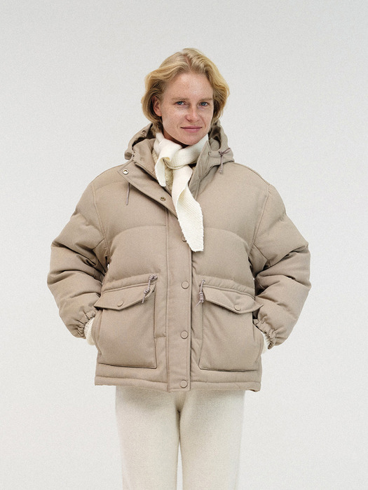 Pred puffer parka (Beige)