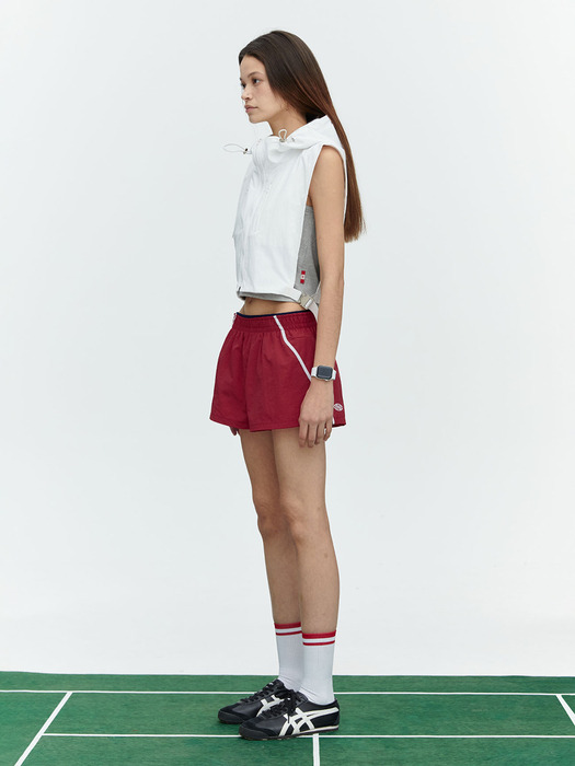 RUNNING TRACK NYLON SHORTS_RED