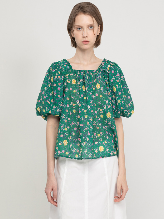 Floral blouse_Green