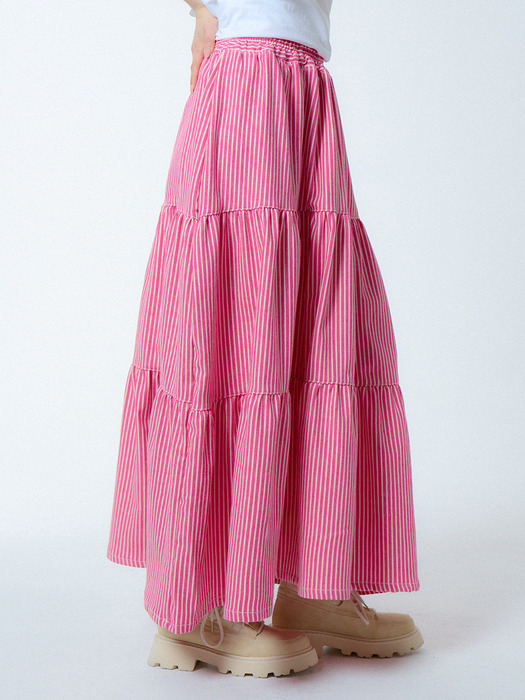 스트라이프 캉캉스커트 2컬러_STRIPE CANCAN SKIRT 2COLORS