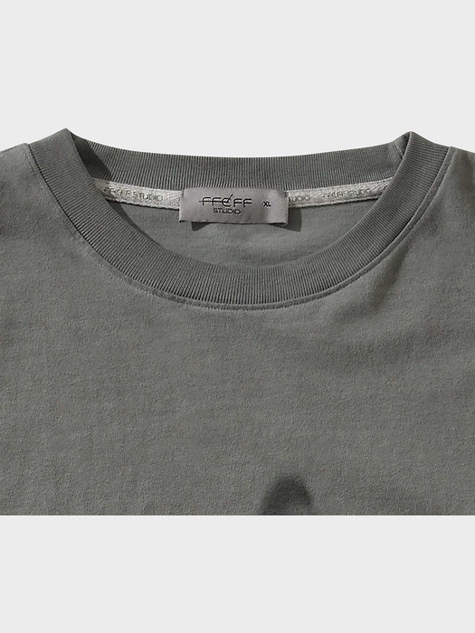 루나 워싱 에프로고 긴팔 티셔츠 (시멘트)