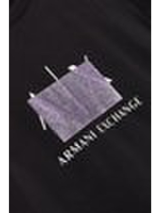 AX 여성 글리터 로고 크루넥 티셔츠-블랙(A424130022)