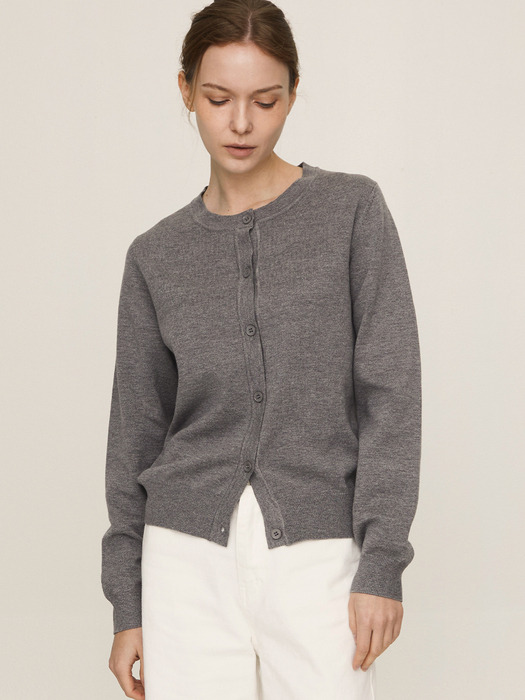 Basic cashmere-blend cardigan