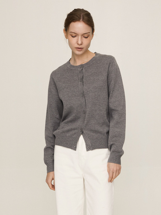 Basic cashmere-blend cardigan