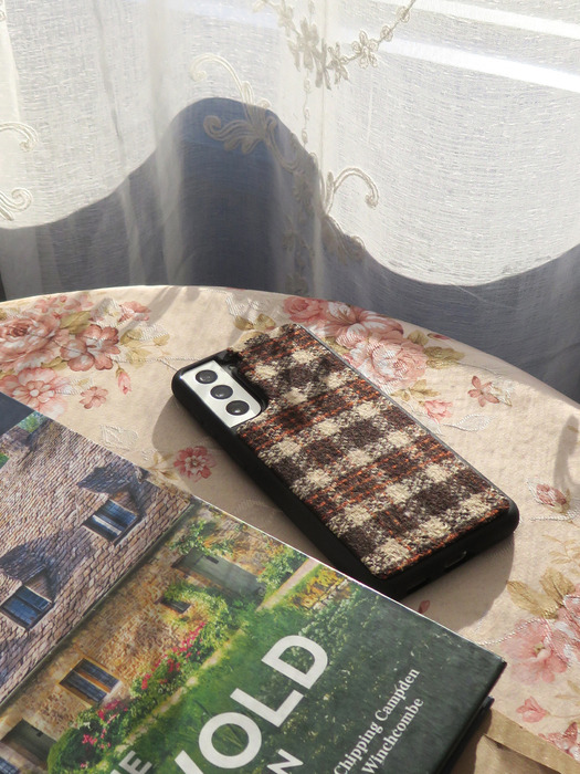 TEXTILE PHONE CASE [BROWN]