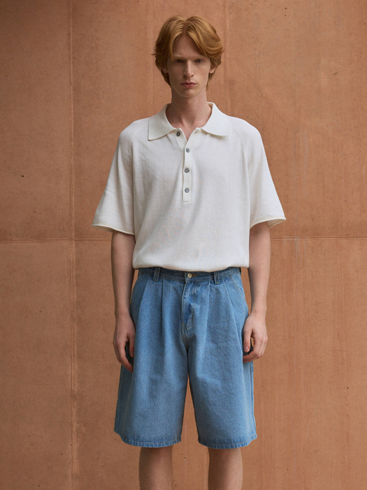 Carpenter Denim Bermuda Pants 3color