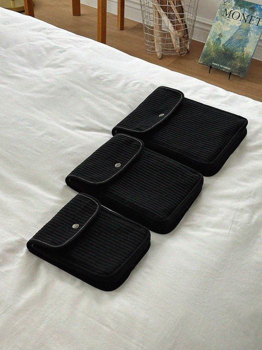 Tablet pouch 3sizes (Black)