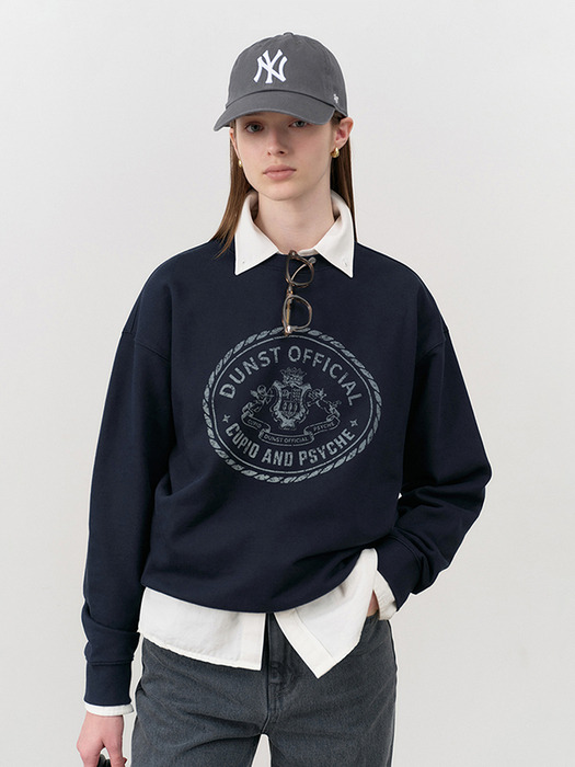 UNISEX CUPID CAMPUS SWEATSHIRT FRENCH NAVY_UDTS4C102N2