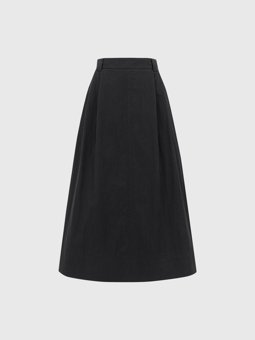 니아 턱 에이 라인 스커트 / NIA TUCK A LINE SKIRT_2colors