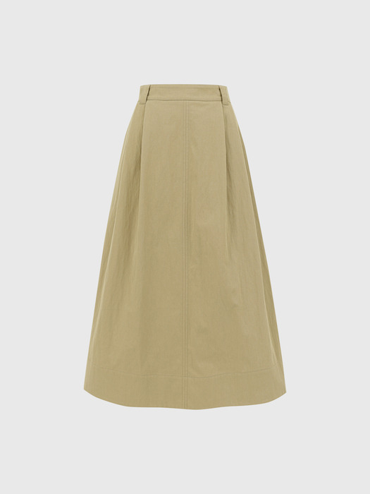 니아 턱 에이 라인 스커트 / NIA TUCK A LINE SKIRT_2colors