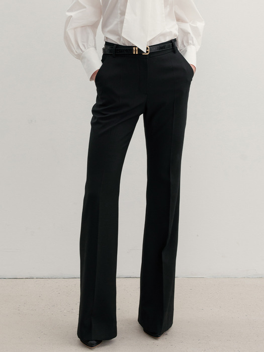 VASHTI Bootcut trousers (Jet black)