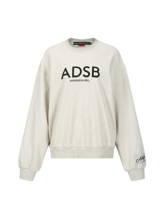 (WOMEN) ADSB BIG LOGO SWEATSHIRTS atb1302w(OATMEAL)