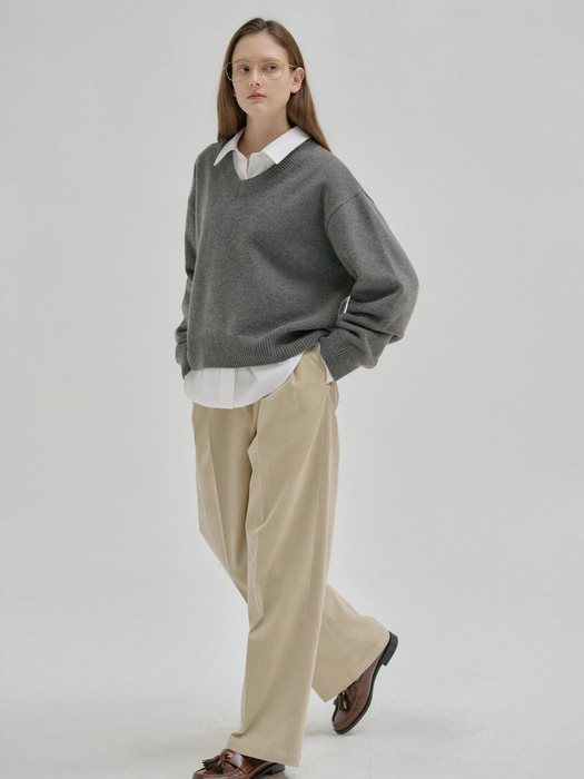 24FN corduroy wide pants [2colors]