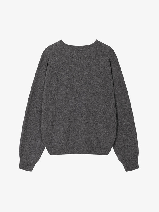 [단독] 24FW MYLES V-NECK KNIT (CHARCOAL)