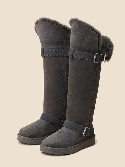 Shearing long boots(grey)_DG3BW24702GRY