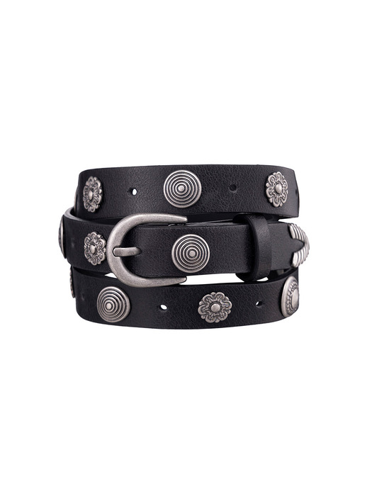 Stud Western Leather Belt VX5ST310_2color