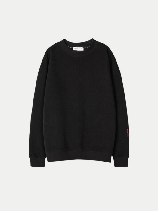 UNISEX RING CLUB OVERSIZED SWEATSHIRT atb110(Black)