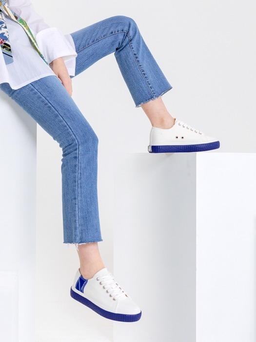 [Fellas Studio] Silhouette Lo White / Royal Blue WOMEN    