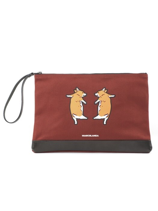 CORGI TWINS POUCH BAG