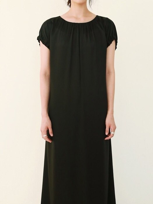 Kerri drawstring dress(Black)