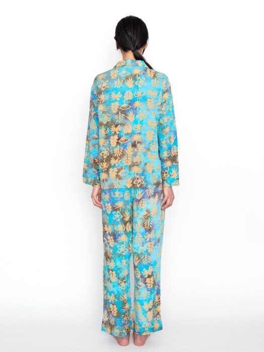 Pajamas - Balibloom / Pastel Blue _ Woman