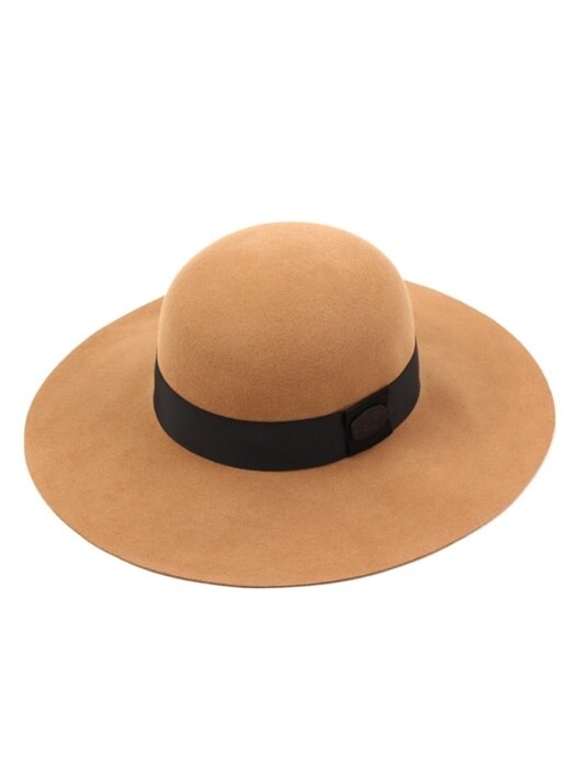 Round BK Metal Line Wool BG Fedora 울페도라