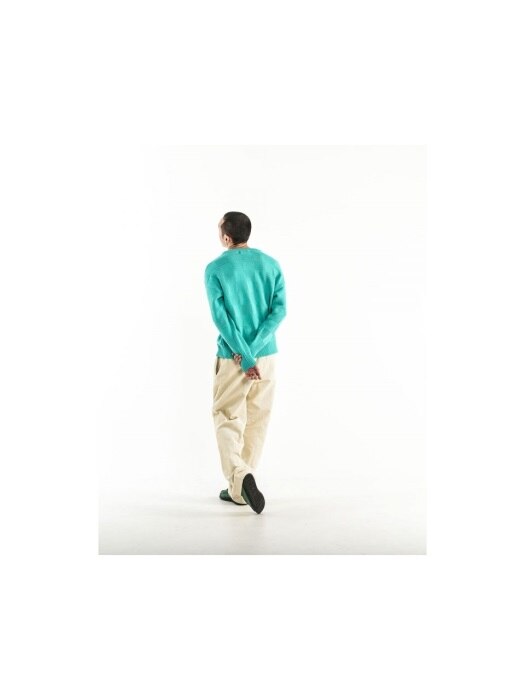 18FW CHESSBOARD KNIT GREEN