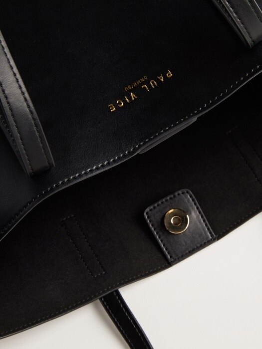 Leather Office bag - Black 레더 오피스백 블랙 PV001BL