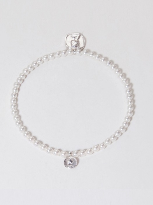 [Silver925] FEMME COIN PEARL BANDING BRACELET