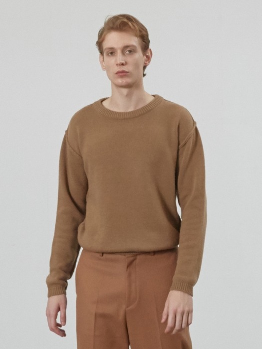 Cashmere Reverse Sweater (Camel)