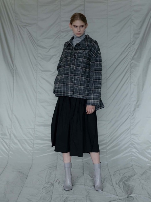 Duble Cotton Pleats Skirts (TEFSK08)