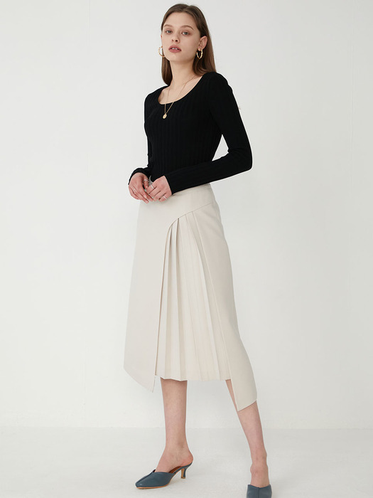 Wrap&pleats skirt SW0SS031-90