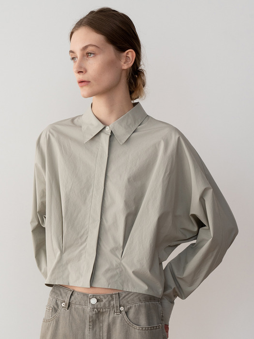 CROPPED SHIRT (GREEN)