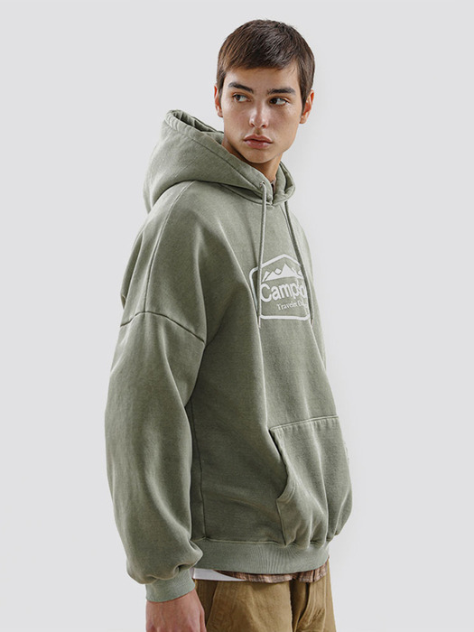 SIGNATURE PIGMENT OVERFIT HOODIE CHT203 / 3color W