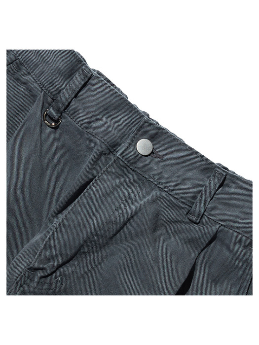 20ELTSM012 Dust Dyeing Wide Pants_Charcoal Gray