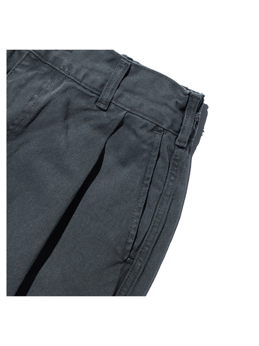 20ELTSM012 Dust Dyeing Wide Pants_Charcoal Gray