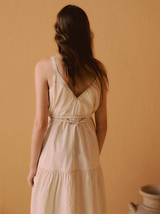 [Cotton Resort] Two-way Sleeveless Long Dress