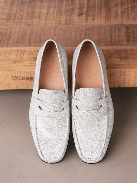 Penny Loafer Beige Driving#0110P