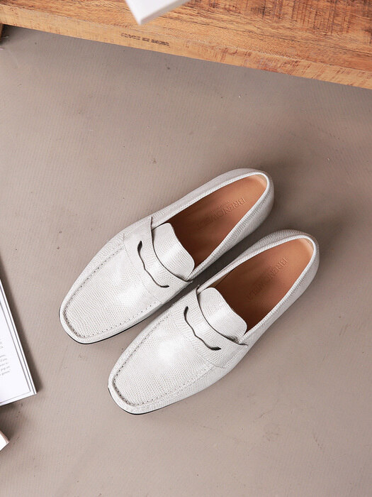 Penny Loafer Beige Driving#0110P