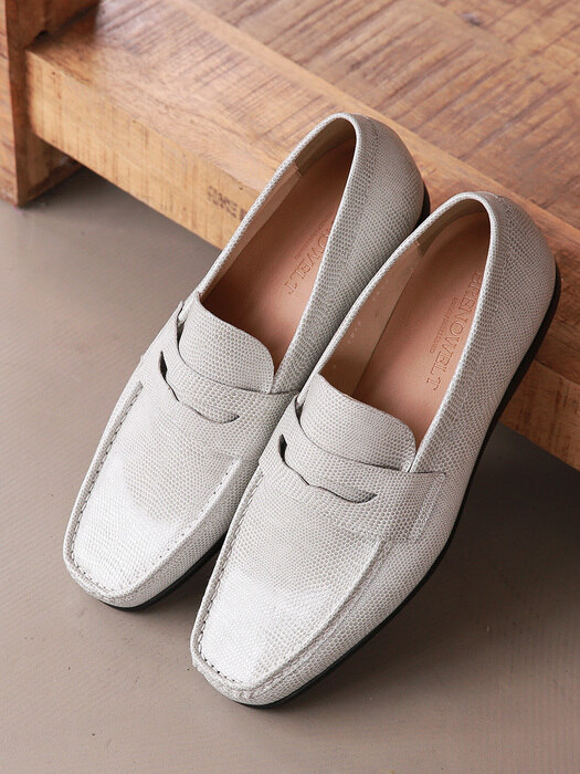 Penny Loafer Beige Driving#0110P