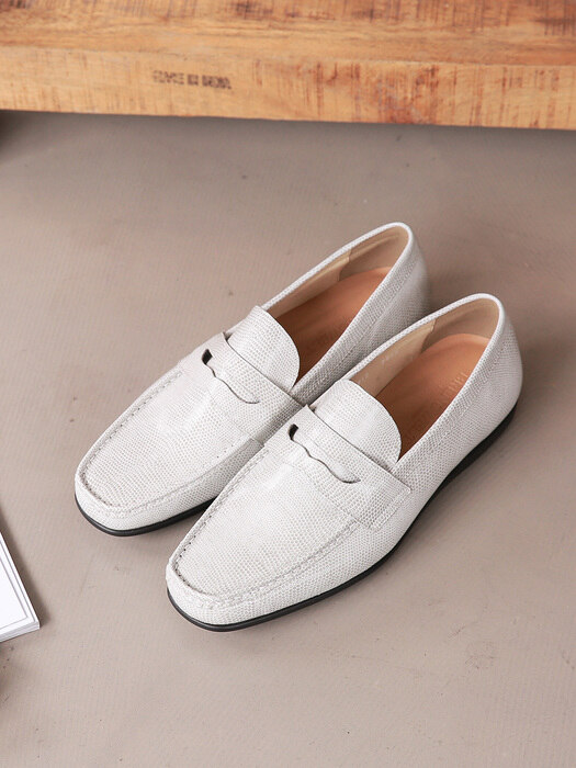 Penny Loafer Beige Driving#0110P