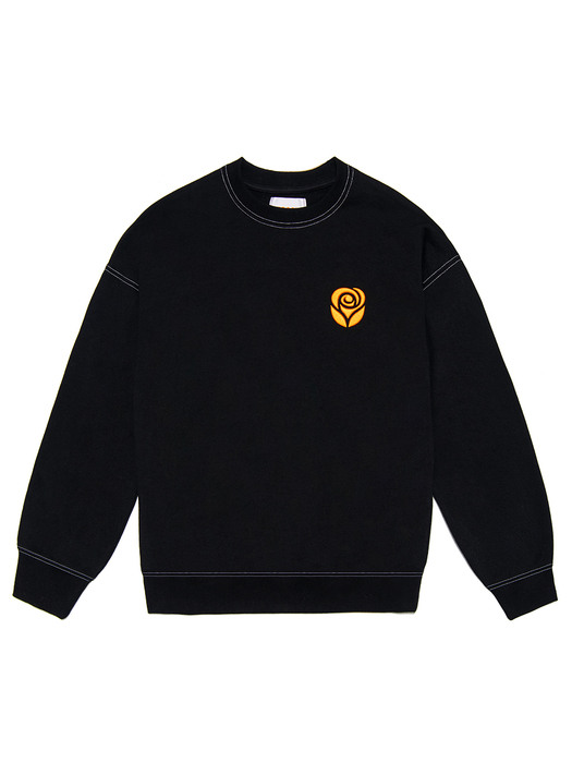 Essential Rose Sweatshirt [BLACK]