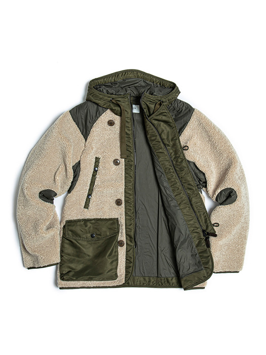 BOA N-3B JACKET / BEIGE & OLIVE