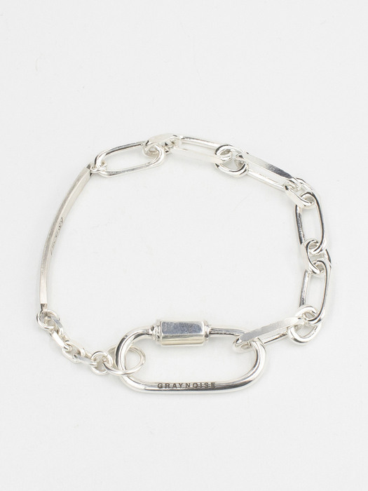 Double chain link bracelet (W) (silver 925)