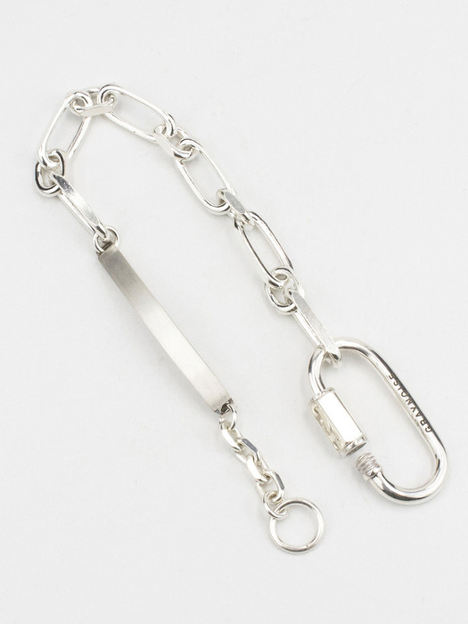 Double chain link bracelet (W) (silver 925)