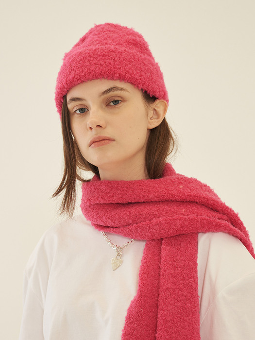 Boucle Beanie_Pink 