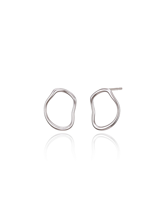 natural circle earring