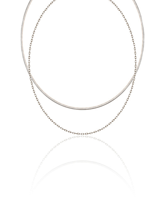 [silver925]claire layered necklace