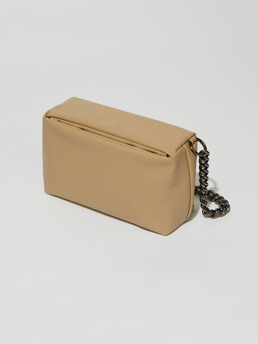 슬림 박스백 slim box bag M lambskin - sand beige 10도